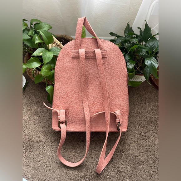 Roxy Pebble Leather Backpack Purse - Picture 2 of 7